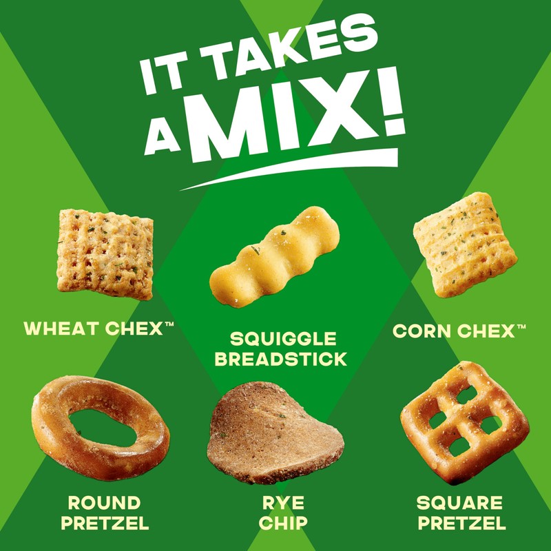 Chex Mix Snack Mix, Sour Cream and Onion, Snacks, 8
