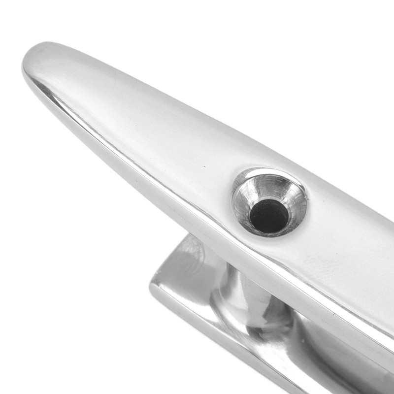 Stainless Steel Low Flat Top Boat Dock Cleat Marine Grade