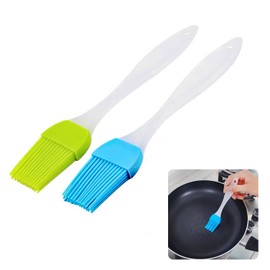 SDKZBFC 2 Stück Silikon Backpinsel, Küche Pastry Brush, Lebensmittel Grillbürste Pinsel, Klein Basting Gebäckbürste, Backen BBQ Grillpinsel für Grillen Gebäck Rühren Kochen