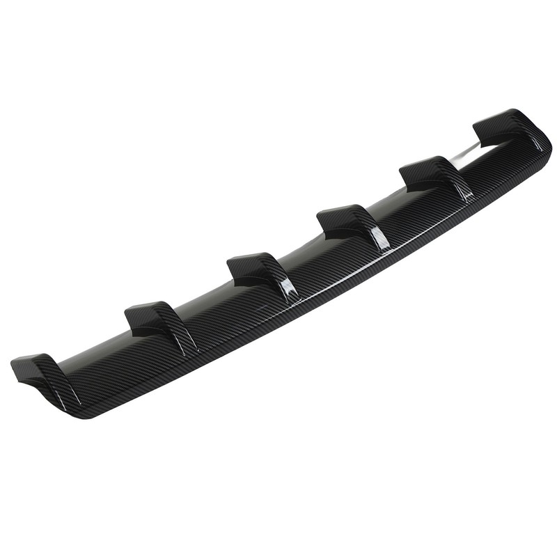 93cm Rear Bumper Diffuser Carbon Fiber Pattern Sporty Style Shark