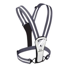 Amphipod Xinglet Pocket Plus, Minimalist Reflective High Visibility + Storage, Safety Running Vest for Men & Women - Gray - OS