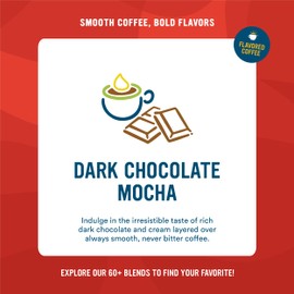 Cameron's Coffee Dark Chocolate Mocha Flavored Single-Serve Pods, Light Roast, 100% Arabica, 12-Count (Pack of 6)