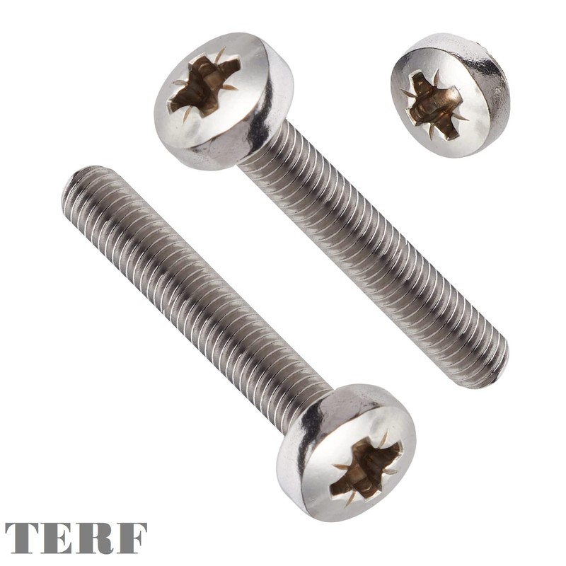 TERF® M6 X 20mm Pozi Pan Head Machine Screws Stainless