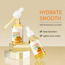 Turmeric Anti-oxidation Serum, Turmeric Anti Oxidation Face Serum, Turmeric Oil for Dark Spots, Turmeric Dark Spot Removal Correction Essence and Turmeric Moisturizing Facial Essence 30ML