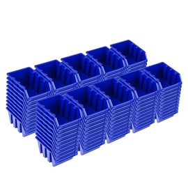 PAFEN Set of 100 x Stacking Boxes NP4 Blue Storage Boxes Sorting Boxes