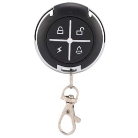 Garage Opener 4 Key Black Round Auto Copy Electric Garage Door Remote Control Key Remote Control (433MHZ)