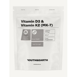Vitamin D3 4000UI + K2 200mcg x 90 Softgels (3 Months Supply)