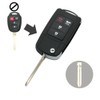 SEGADEN Modified Upgraded Flip Key Shell Compatible with Toyota 4