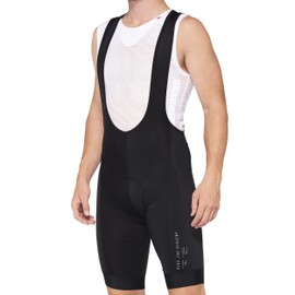100% Exceeda Biking Bib Shorts - Road Cycling & Cross Country Training Apparel Black/White