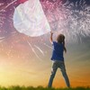 Seenelling 4 Pcs 31.5'' Kids Praise Worship Dance Flags with