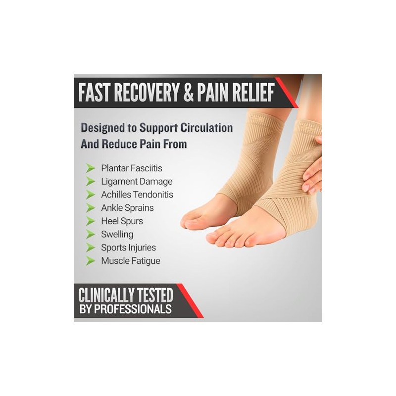 Adjustable Ankle Support for Ligament Damage | Ankle Brace with