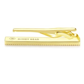 HONEY BEAR Men's Tie Clip for Normal Tie Clip, 5.4 cm / 5 cm / 5 cm, Reusable, copper, No Gemstone
