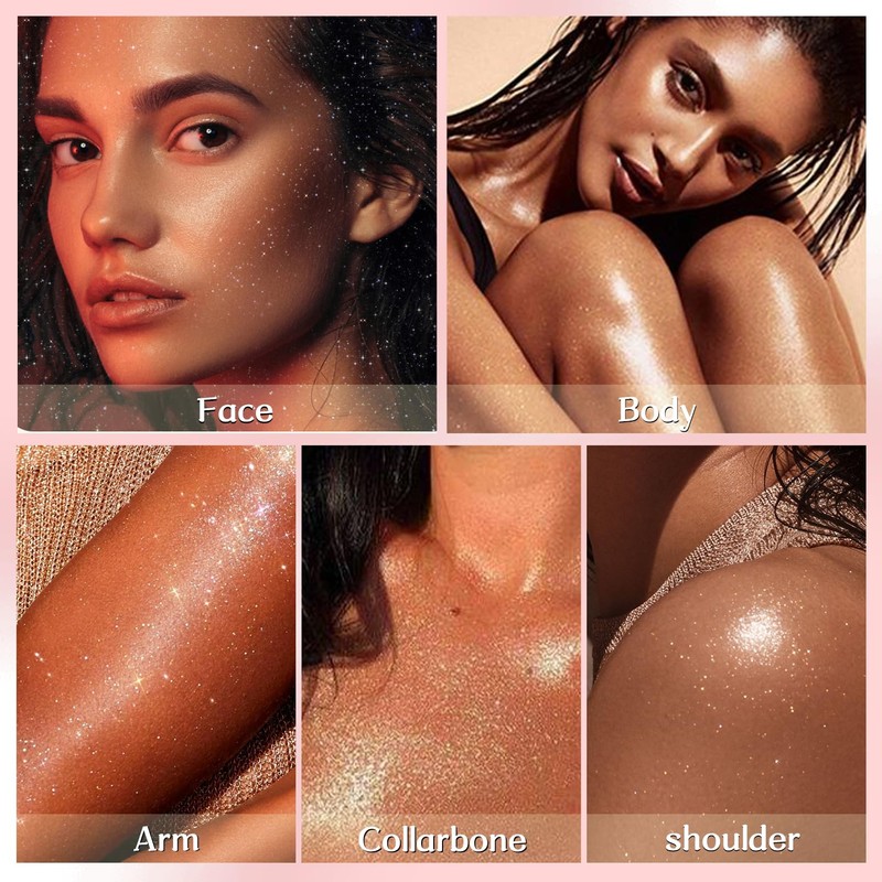 Glitter Spray for Hair and Body, Glitter Body Spray, Quick-Drying