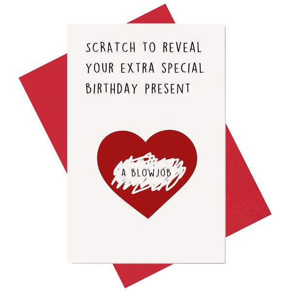 Scratch Birthday Card, Funny Special Birthday Present Interactive Card for