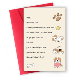 ICOOLYI Dog Dad Gifts for Men – Funny Fathers Day Cards Gifts from Dog Wife – Dog Dad Fathers Day Gift