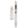Asvine V126 Vacuum Filling Fountain Gold Plated Fine Point, Clear
