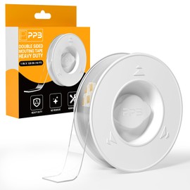 Double Sided Tape Heavy Duty Removable 120 Inch, Extra Large Mounting Tape, Clear Nano Tape, Transparent Adhesive Strips for Poster Carpet Picture Hanging Strip Rug Wall Outdoor - 10 Feet