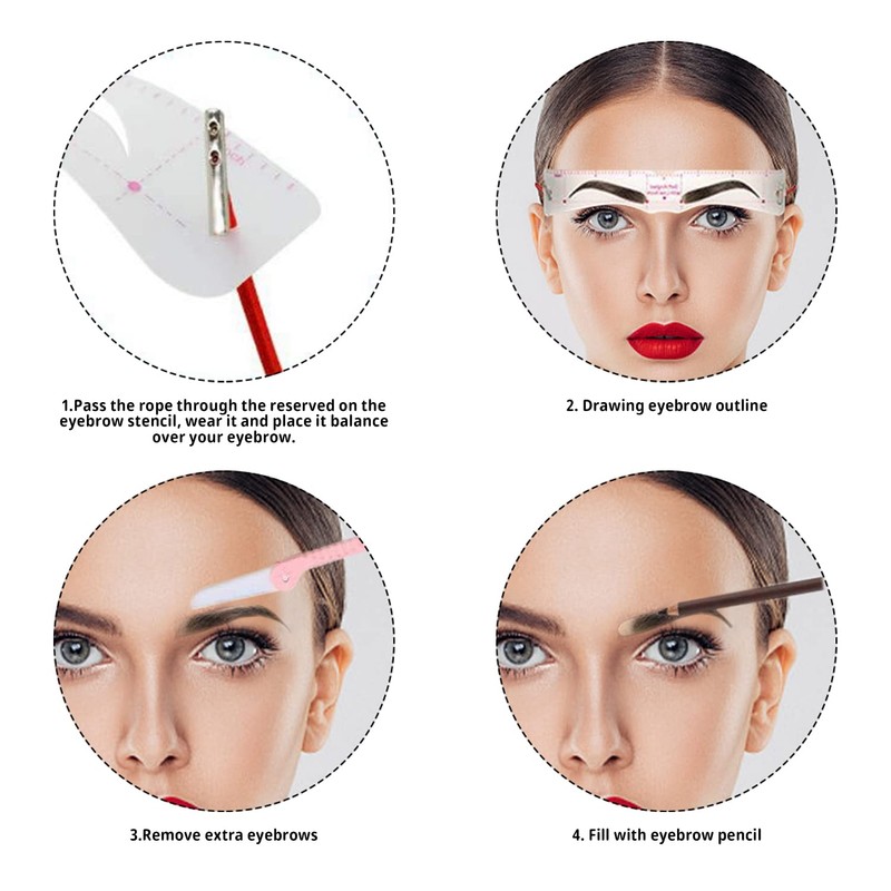 Pack of 12 Eyebrow Shaped Cards, with 10 Black Eyebrow