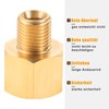 Aupoko Gas Adapter Set Connection Angle 90 Degree 1/4 Inch