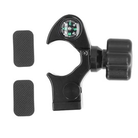 32mm Range Pole Cradle Bracket Aluminum Alloy Universal Portable Data Collector Cradle with Compass for GPS Surveying