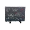 40th Wedding Anniversary Slate – Handcrafted Natural Stone Plaque with