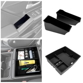 Titibett Center Console Door Handle Organizer Trays Fit for 2024-2025 Toyota Tacoma Armrest Front Door Insert Storage Box Compatible with Tacoma Interior Accessories, 3PCS