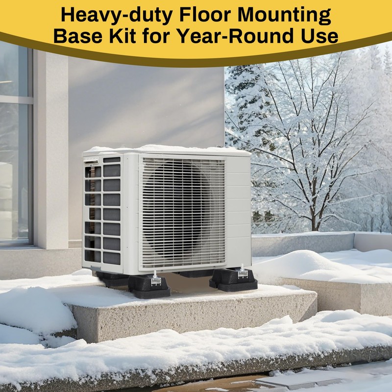 Powrocket Floor Mounting Base for Mini Split Air Conditioner,4 Pack