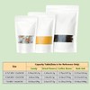 SumDirect 50Pcs White Kraft Zip Lock Stand Up Bolsas de