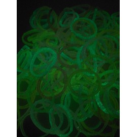 Choose from Over 20 Types, Rare Types, Loom Band Refill Pack, Luminous Clear Color, Colorful Mix, 600 Pieces, Cute Pink Labels, Rubber for Band Bracelets, 12 Colorful S Clips Included