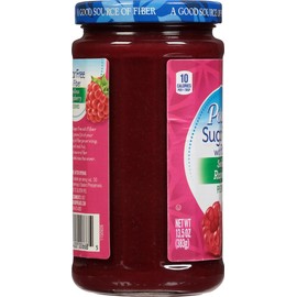 Polaner Sugar Free with Fiber, Seedless Raspberry Preserves, 13.5 Ounce