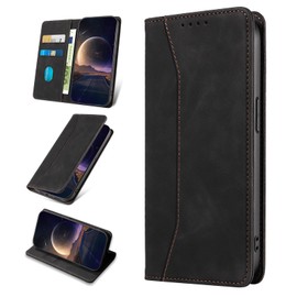 KANVOOS Handyhülle für Oppo Find X5 Lite 5G Hülle, Premium PU Leder Flip Klappbar Stoßfeste Schutzhülle [Kartenfächern], Wallet Case Hülle für Oppo Find X5 Lite 5G (Schwarz)