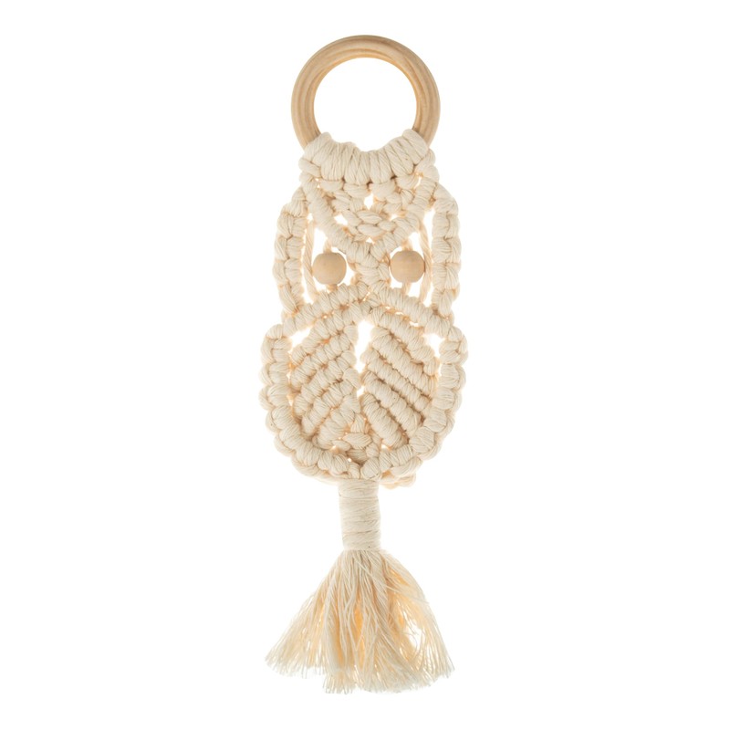 Trimits Make Your Own Macramé Decoration Kit, Natural Owl