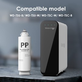 Waterdrop TSPP Sediment Under Sink Water Filter Replacement TSU W 3-Stage Ultrafiltration Under Sink Water Filter System - 1 Pack