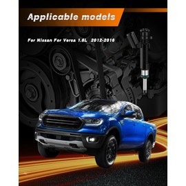 Hsingach Fuel Injectors 4Pcs Compatible with Nissan For Versa 1.6L Base S SL SV 2012 2013 2014 2015 2016 2017 2018 2019 18 Holes 166001KT0A