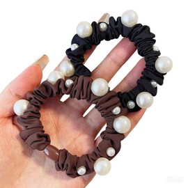 JPD125 Hair Rubber Hair Accessories, Fashionable, Women's, Hair Accessories, Non-Traced, Solid, Simple, Cute, Girls, Hair Ornament, Set of 2