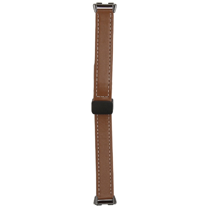 Magnetic Watch Band PU Leather Replacement Unisex Quick Release Wristband