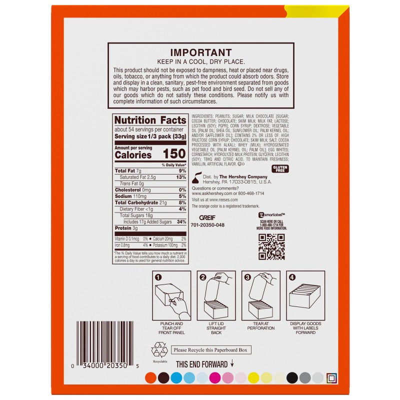 Reese'S Fast Break, King Size, 3.5 Oz 18-Count