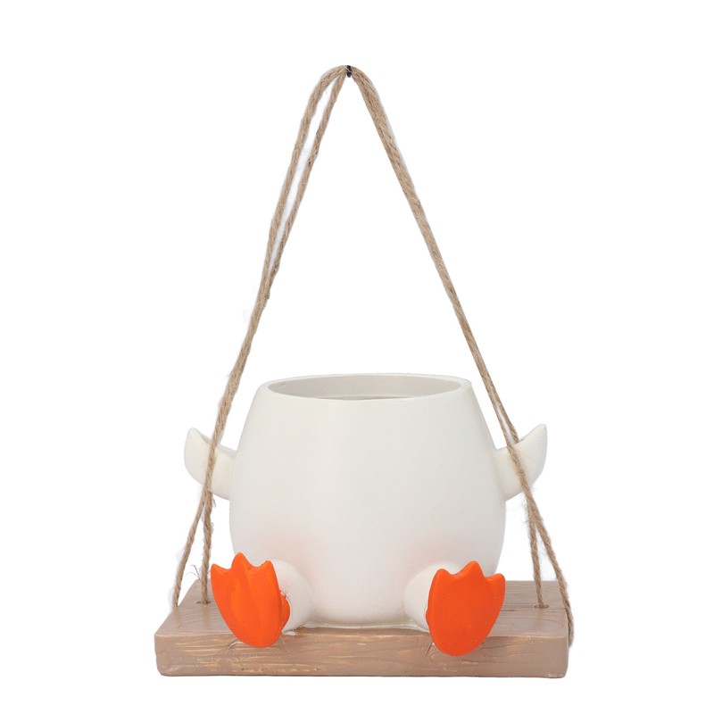 Swing Hanging Planter Cartoon Decorative Cute Swing Hanging Planter for