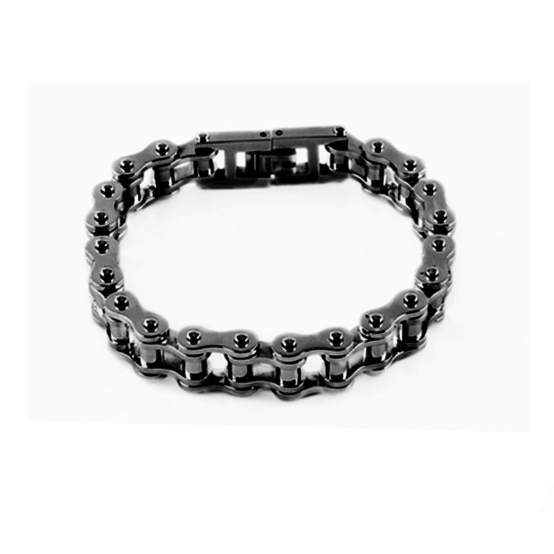 LAFATINA Men's Bicycle Bike Rocker Link Manly Motorcycle Chain Bracelet