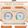 WASSERFELD® Sauna Thermometer Hygrometer [2in1 Funktion] Präzises Saunathermometer für eine