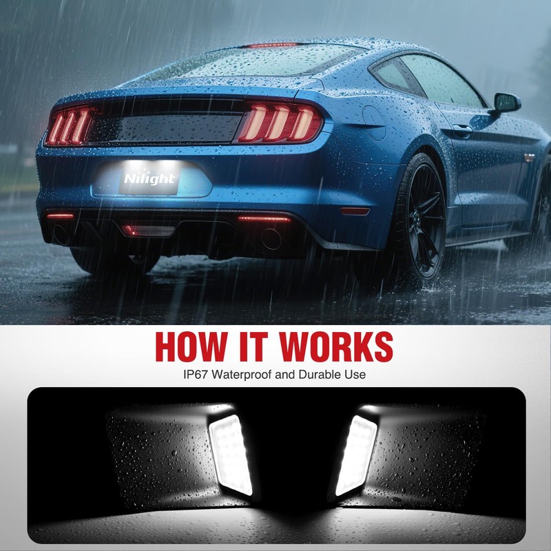 2PCS License Plate Lights for 2010 2011 2012 2013 2014