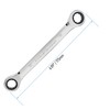 FOCMKEAS Double Box End Ratcheting Wrench 12mm x 14mm Metric