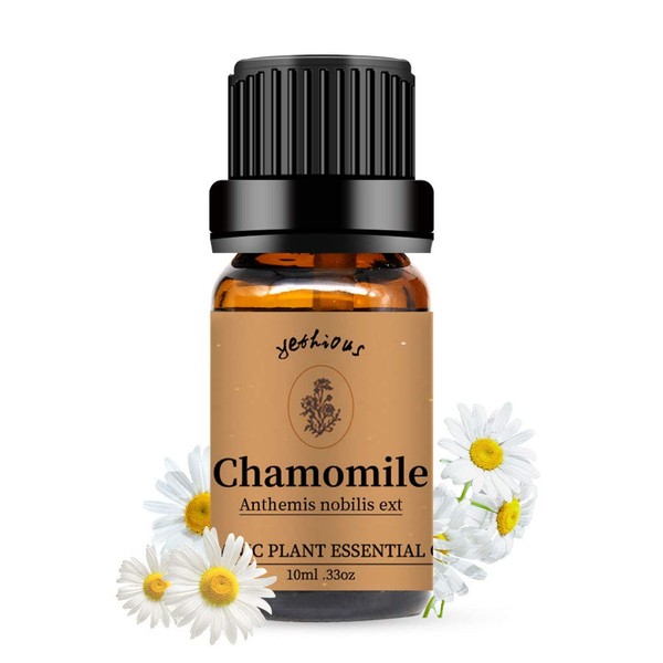 yethious Chamomile Essential Oil Organic Roman Chamomile Essential Oil 100% Pure Aromatherapy Oils for Diffuser, Skin, Hair and Face Chamomile Oil Essential Oil Gift