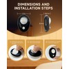 LED 500mAh Rechargeable Battery Puck Lights,Smart Sensor Night Light,3 Color