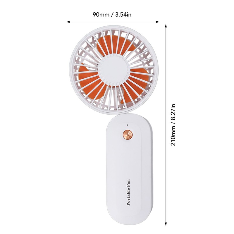 Portable Neck Fan Mini Hanging Handheld 3 Speed Battery Operated