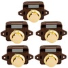 OCGIG 5 PCS Keyless Push Button Catch Door Knob Lock