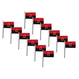 Angola flag 4 x 6 inch - 12 PK