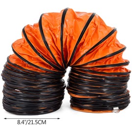 VEVOR 8"x25FT Flexible PVC Duct Hose for Blower/Exhaust Fan