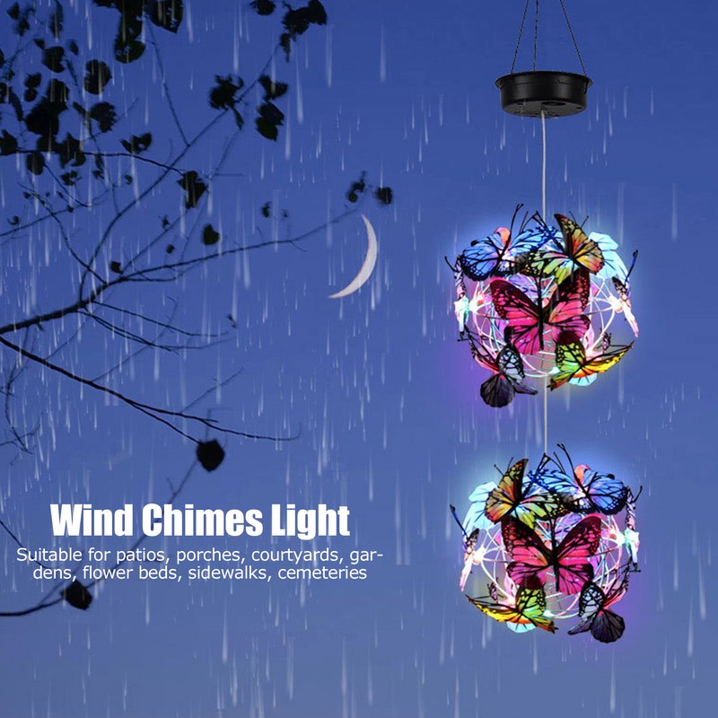 Solar Wind Chimes Lamp Suspension Solar Energy LED Wind Chimes
