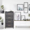 Segawe Fabric Storage Tower with 4 Drawers Tall Chest of